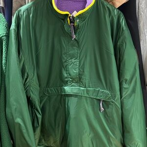 Reversible Nylon Fleece pullover jacket